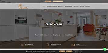Diseño de página web del Grupo Molina