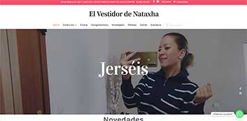 Creación y diseño tienda online El Vestidor de Nataxha