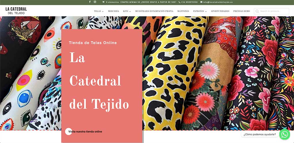 Creación y diseño de tienda online La Catedral del Tejido Creación y diseño de tienda online La Catedral del Tejido
